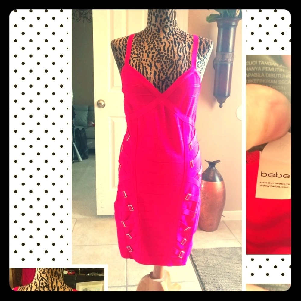 Bebe XL Strap Buckle Dress